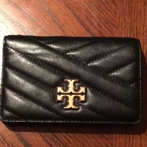 Tory Burch Medium Kira Slim Wallet Black